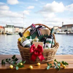 Ein Geschenkkorb aus Dänemark stellt eine besonders geschmackvolle und sorgfältig zusammengestellte Auswahl an hochwertigen Produkten dar, die typisch für die dänische Kultur und Lebensart sind. Er eignet sich hervorragend als liebevolles Präsent für besondere Anlässe, sei es als Dankeschön, zu Geburtstagen oder zu festlichen Gelegenheiten. In einem solchen Korb finden Sie oftmals eine Vielfalt an kulinarischen Spezialitäten, darunter handwerklich hergestellte Delikatessen, traditionelle Süßwaren sowie erlesene Getränke, die alle das Flair und die Qualität Dänemarks widerspiegeln. Durch die Kombination aus sorgfältiger Auswahl und ansprechender Präsentation wird ein dänischer Geschenkkorb zu einem wertschätzenden Ausdruck Ihrer Aufmerksamkeit und Wertschätzung gegenüber dem Beschenkten.